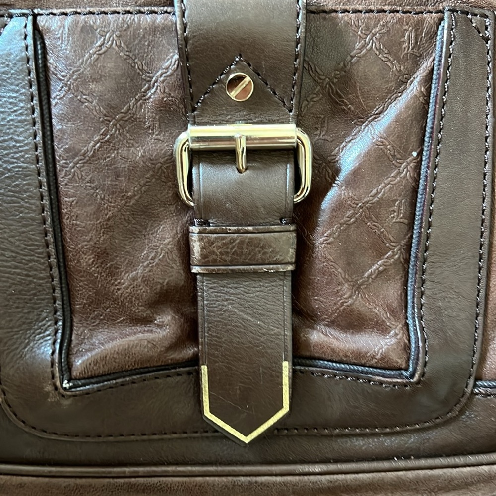 Lamb by Gwen Stefani Purse Notting Hill Leather Handbag Satchel Crossbody Brown - Picture 3 of 12